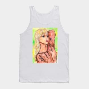 Blonde girl Tank Top